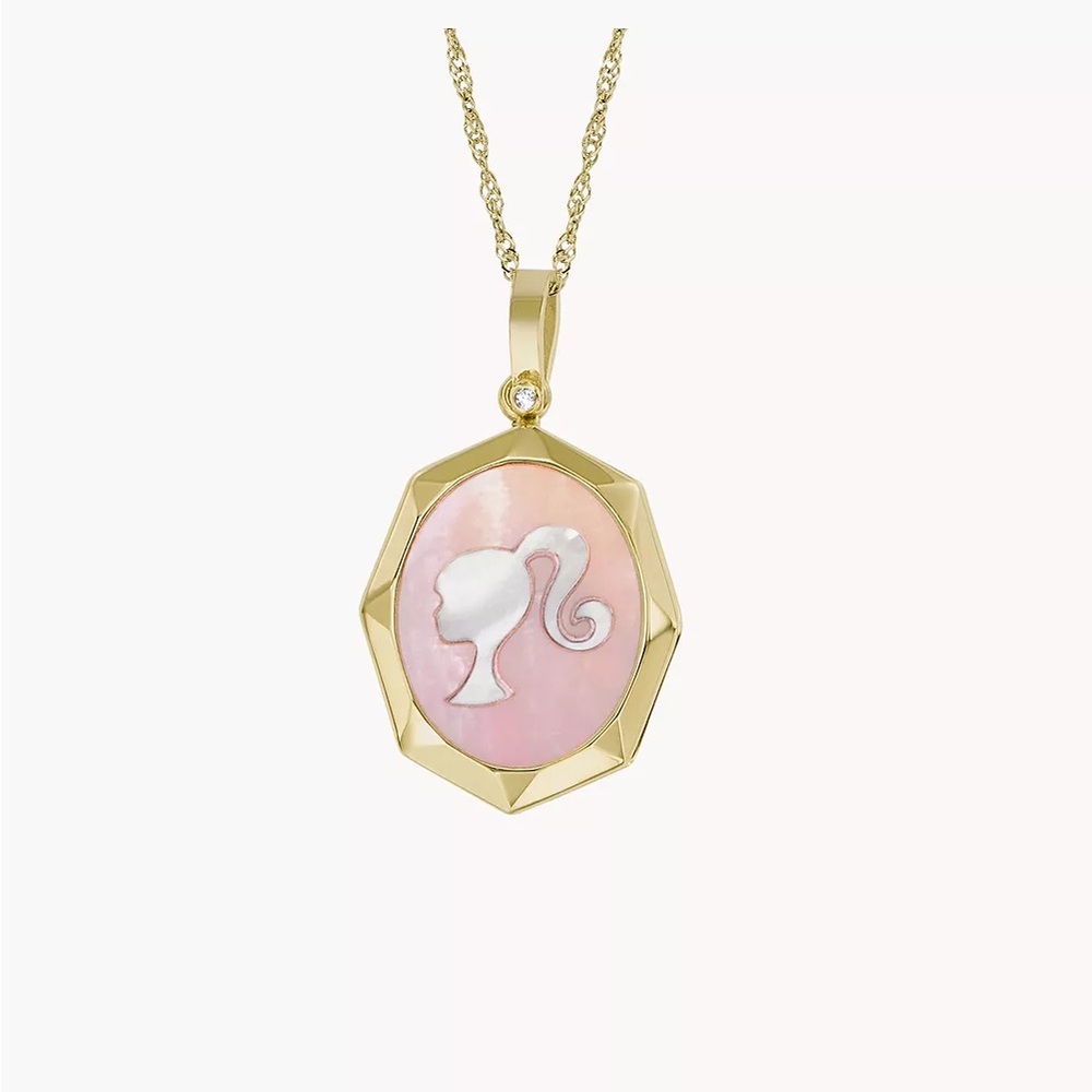FOSSIL x BARBIE Locket Necklace Chain Choker Pendant